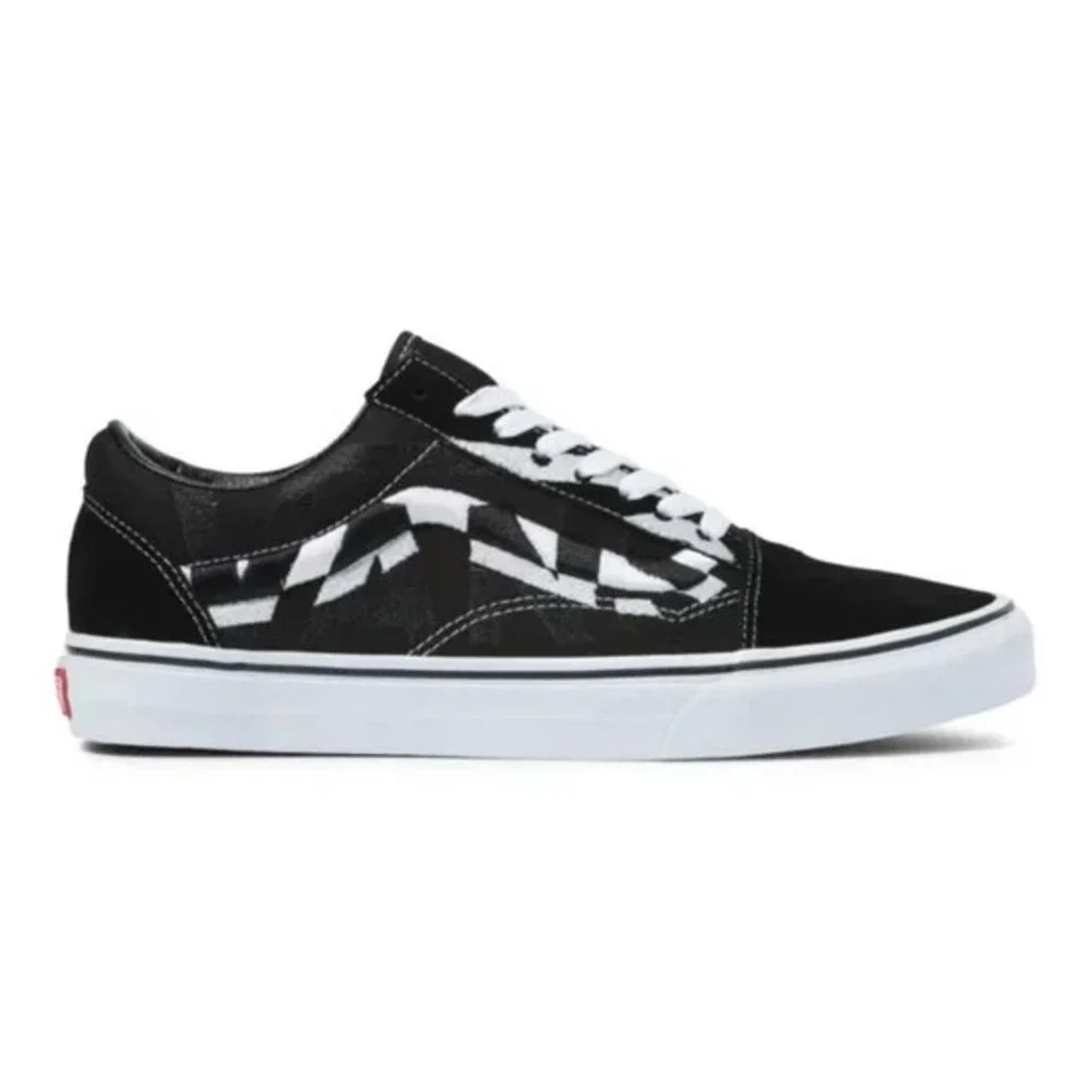 Vans Suede Tennis Shoes 7.5 Men, 9 Women Old Skool Statement Black Suede Leather